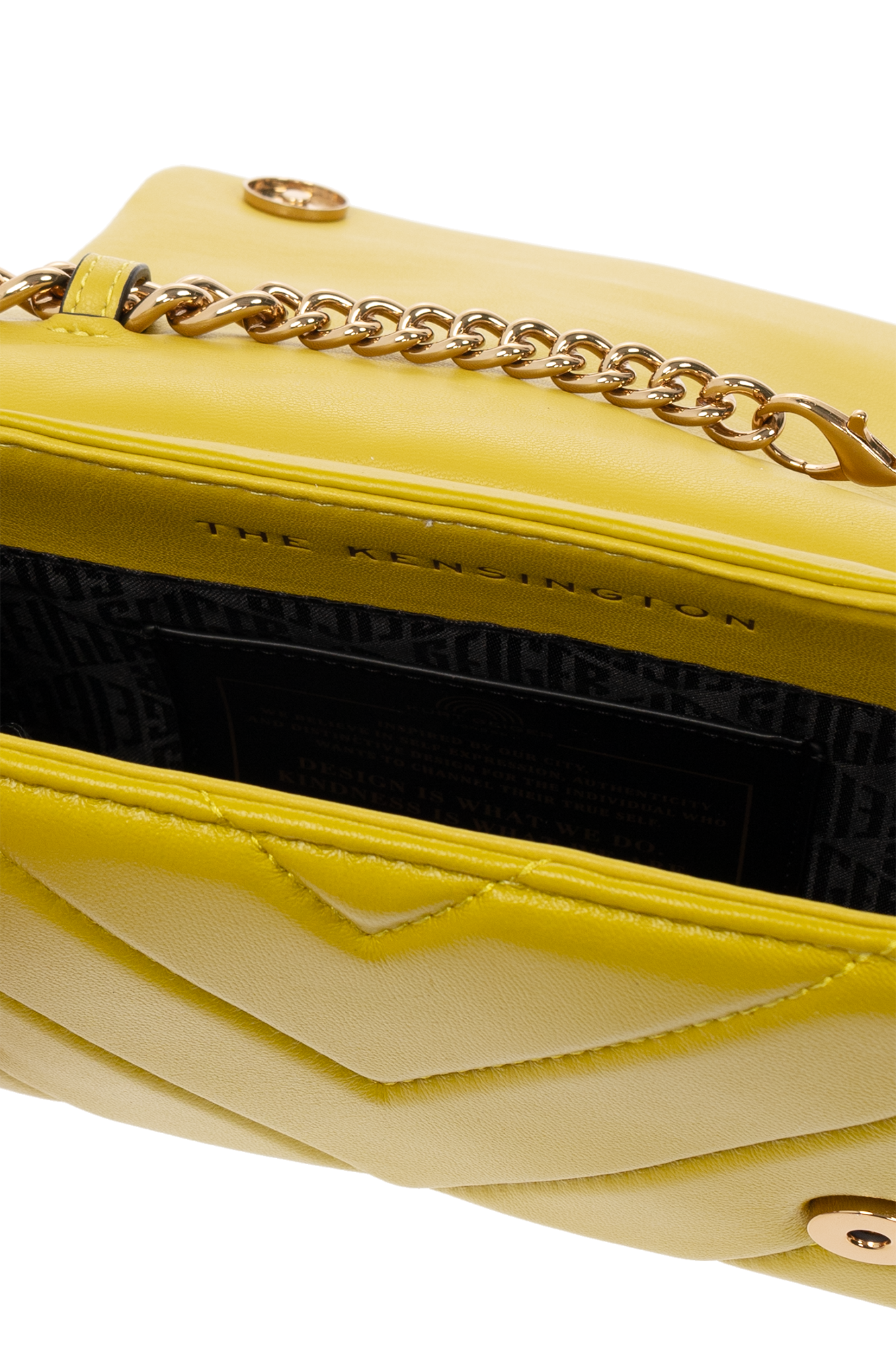 Yellow 'Kensington Kurt Drench Mini' shoulder bag Kurt Geiger